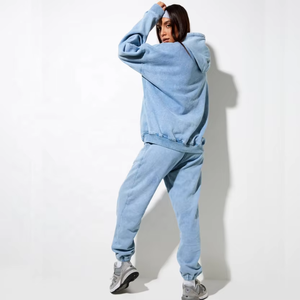 Chándal Ligero y Transpirable para Mujer con Lavado Ácido / Chándal Ligero de Algodón Personalizado para Mujer - Product Image 2