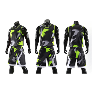 Men's Sublimated Basketball Jersey Set Geometric Print Sleeveless Tank Top <b>Shorts</b> Moisture Wicking Athletic Fit All Seasons - Product Image 1