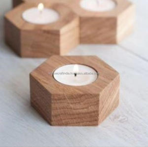 Portavelas de Madera de Último Diseño para Decoración Navideña del Hogar, Hecho en India - Product Image 3