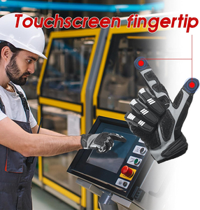 Gants de travail mécaniques en cuir sur mesure de haute qualité, avec une adhérence accrue, unisexes, à doigts entiers, pour la sécurité des mécaniciens - Product Image 5