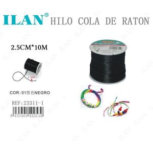 Corda di nylon nera da 2,5 mm x 10 m per braccialetti - Product Image 3