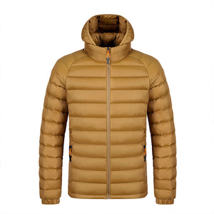 Customized Winter <b>Men</b> Long Sleeve Puffer <b>Jackets</b> Warm Quilted <b>Down</b> <b>Filled</b> Detachable Hood Bubble Padded - Product Image 4