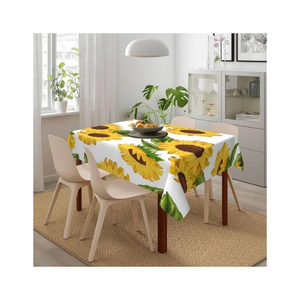 120GSM Tropical Banana Leaf Monkey Table Cloth Cotton <b>Linen</b> Kitchen Table Cover Custom Size Custom Weight Factory Direct Supply - Product Image 2