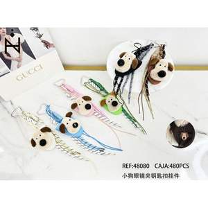 Kpek Kpek Gzl Klaps Anahtarlk Balants per LLAVEROS Portachiavi in Vetro - Product Image 1