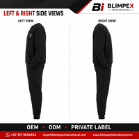 Ensemble de survêtement décontracté pour homme grande taille, col rond uni, respirant, léger, pour le jogging, le sport, l'entraînement, pantalon de jogging OEM