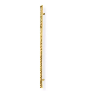 Rectangular Brass Drawer Pull Handle with Textured Surface Minimalist Design Durable Furniture Hardware - Product Image 5
