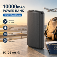 Batterie externe B2B 10000 mAh, chargeur portable 10000 mAh, logo personnalisé, vente en gros usine pour importateurs, cadeaux, extérieur, charge rapide