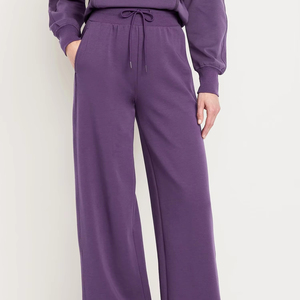 women sweatpants heavy weight oversized cotton fleece jogger <b>pants</b> loose fit casual comfort winter daily wear - Product Image 1