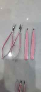 Ciseaux à cuticules professionnels à ressort, ciseaux russes à pointe fine, ciseaux à ressort pour sourcils et cuticules, outils de beauté en acier inoxydable - Product Image 3