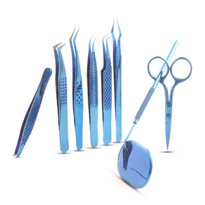 Pince à épiler multifonctionnelle classique et volumisante de couleur bleu plasma avec instruments de beauté pour un meilleur résultat, logo personnalisé - Product Image 1