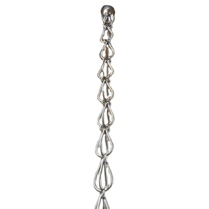 Cadena de Lluvia Decorativa de Aluminio Premium para Drenaje de Agua en Techos, Jardines y Exteriores del Hogar - Product Image 1