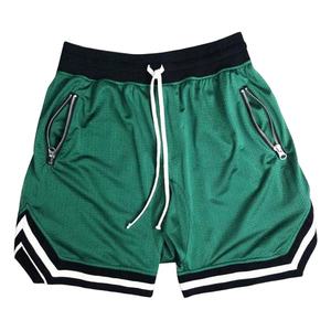 New Arrival Workout <b>Zip</b> <b>Shorts</b> for Men Stretch Fabric With Zipper <b>Pockets</b> Ideal for Fitness Brands and Sports Teams - Product Image 3