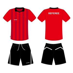 Premium Referee Uniform Men Women Soccer Referee Shirt Shorts Set Match Official Supplier - Product Image 4