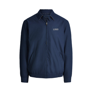 Veste coupe-vent légère pour homme Premium Bi Swing Navy, style classique OEM personnalisé, pour le golf, le streetwear décontracté, vêtement d'extérieur d'automne, en microfibre - Product Image 3