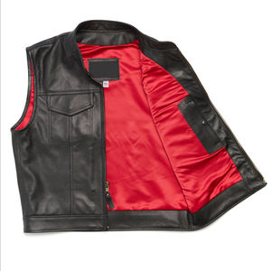 Nouveauté, veste en cuir noir 100% véritable de qualité supérieure, imperméable, sans manches, pour l'extérieur, très vendue, CP-MLV-14 - Product Image 4