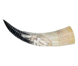 Nuevo Cuerno Vikingo para Beber, Cuerno de Búfalo con Soporte, la Mejor Calidad, Estilo Animal de la India, BY F S I - Product Image 3