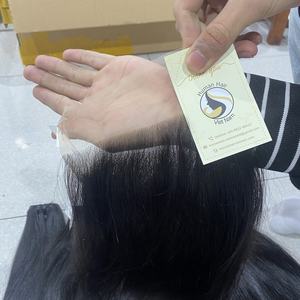 Cheveux humains péruviens vierges bruts HD Transparent Lace Frontal Extension de cheveux Lace Frontal de haute qualité à vendre - Product Image 4