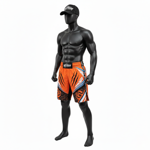 Shorts de MMA, Karaté et Kickboxing Personnalisables pour Adultes Unisexe – Logo et Couleur Personnalisés – Polyester Spandex 140g – Durables, Séchage Rapide, Respirants, Imprimés Numériquement - Product Image 1