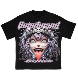 T-shirts à col rond et manches courtes avec impression par sublimation, SFIVE INDUSTRIES, jersey ample et surdimensionné, streetwear écologique tendance - Product Image 4
