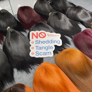 Prix promotionnel Perruque et extensions de cheveux humains vietnamiens lisses et raides, noirs et colorés, sans nœuds, sans perte, ultra soyeux et lisses - Product Image 6