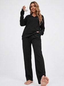 Ensemble survêtement décontracté oversize streetwear pour femme 2026 – Pantalon de jogging molletonné épais personnalisé et ensemble deux pièces - Product Image 6