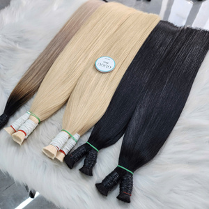 ผมแท้ GUGU HAIR สีดำตรงแบบไม่ผ่านการรีมี่  100% ผลิตจากเวียดนาม น้ำหนัก 100 กรัม ความยาว 26 นิ้ว สีบลอนด์ 613 คุณภาพสูง - Product Image 5
