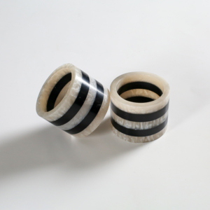 Hot Selling Modern Design Napkin Ring for Wedding Dining <b>Table</b> Handicraft <b>Top</b> Quality <b>Resin</b> Inlay Napkin Ring for Tableware - Product Image 4