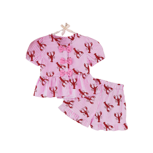 Conjunto de Ropa de Verano para Bebés Niñas en Oferta: Top sin Mangas con Cuello de Encaje y Pantalones Cortos - Product Image 5