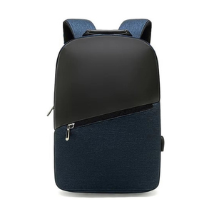 Mochila Impermeable para Portátil de PU, Minimalista, con Paneles, Bolsa de Día Unisex, Bolsos de Hombro para Estudiantes - Product Image 3