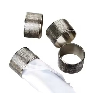 Stylish Banquet Decor Metal Napkin Ring for <b>Wedding</b> <b>Table</b> Arrangement and Event Presentation - Product Image 4