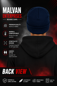 Gorros de Invierno al por Mayor, Gorros Unisex para Adultos, Gorros Lisos para Imprimir, Ajustables, Transpirables, Impermeables, 100% Poliéster - Product Image 3