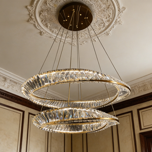 Lampadario di Lusso in Cristallo Design Personalizzato per Sala da Pranzo Hotel Villa Soggiorno Camera da Letto - Product Image 1