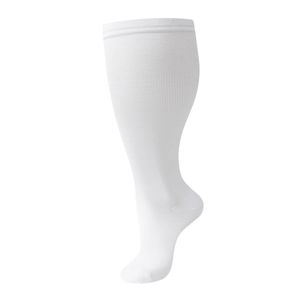 3 paires de chaussettes de compression en nylon extra-larges confortables avec soutien montant jusqu'aux genoux pour mollets larges, idéales pour le sport - Product Image 4