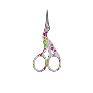 Handmade Stainless Steel Stork Shaped <b>Scissors</b> DIY Sewing Tool Craft <b>Scissors</b> High Quality Pink <b>Floral</b> Handle Craft Sewing Tool - Product Image 2