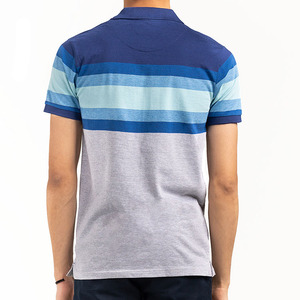 Customizable Short Sleeve Men's Stripes Design POLO T-Shirts Wholesale Golf Jerseys Shirt Turn Down Collar Tennis Shirts Male - Product Image 3