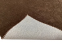Brauner Moderner Abstrakter Teppich, Rutschfest, Mittellanger Flor, für Gewerbliche Nutzung, Wohnzimmer, Großformat, Handgefertigter Wollteppich, Maßanfertigung, Latex