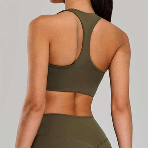 Women's Racerback Sports Bra Breathable Performance Bra for Yoga Gym Running Fitness Custom Logo Wholesale Supplier - Product Image 3