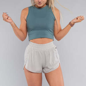 Shorts para mujer, shorts personalizados para mujer, shorts sueltos de color liso con cordón y cintura elástica, pantalones cortos casuales para mujer, shorts deportivos para yoga 2026 - Product Image 2