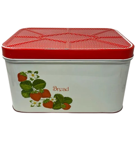 Metal Bread <b>Box</b> Red Color Painted Large Selling Bread Cabinet Can Loaf Bread Storage <b>Container</b> Metal Snack Storage Bread <b>Box</b> - Product Image 5