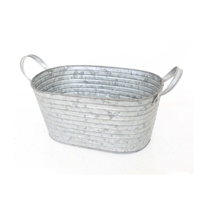 Rustic Metal Beverage Ice Bucket for <b>Barbecue</b> Parties Weddings and Home Gatherings - Product Image 6