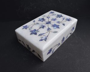 Blue Mother of Pearl <b>Box</b> / White Marble <b>Box</b> / Wholesale Export Accessories <b>Box</b> / Marble Jewelry <b>Box</b> - Product Image 4