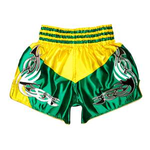 Pantalones Cortos de Muay Thai para Hombre, Satinados, con Estampado Vintage, Cintura Elástica, para Entrenamiento, Gimnasio, Kickboxing, Ligeros - Product Image 6