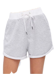 Shorts de Último Diseño al por Mayor para Mujer, 100% Algodón, Logotipo Impreso Personalizado con Cordones, Shorts Transpirables y de Secado Rápido para Mujer - Product Image 3