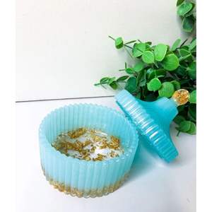 <b>Decorative</b> Trinket Storage Organizer <b>with</b> <b>Lid</b> Elegant Storage <b>Boxes</b> for Small Items - Product Image 3