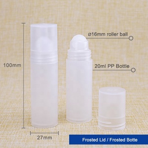 เปล่า20มิลลิลิตรลูกกลิ้งพลาสติกบอลน้ำหอมระงับกลิ่นกายม้วนบนขวด - Product Image 2