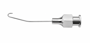 Cannule d'irrigation Binkhorst Premium à crochet, 22ga, en acier inoxydable, instrument chirurgical ophtalmique d'irrigation réutilisable pour microchirurgie oculaire - Product Image 2