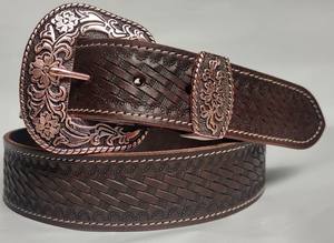 Cinturones de Cuero Hechos a Mano con Cuentas y Grabados, con Hebilla de Cobre, Estilo Casual, Todas las Tallas - Product Image 3