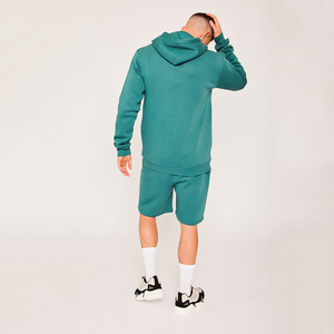 Conjuntos Deportivos de Algodón 100% para Hombre, Tallas Grandes, Transpirables, Sudaderas con Capucha y Pantalones Cortos, Diseño Liso, Venta al Por Mayor - Product Image 2