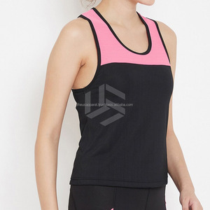 Customized Women's Plus Size Tank <b>Top</b> with Front Logo Custom Colors & Sizes for Gym Fitness-Polyester Fabric - Product Image 5