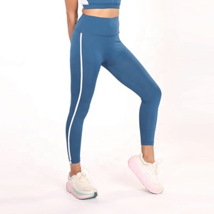 Leggings Elásticos de Alta Calidad para Mujer, MOQ Bajo, Poliéster y Spandex, Leggings de Yoga de Color Sólido, Ropa Deportiva para Gimnasio, Fitness y Actividades Deportivas - Product Image 1
